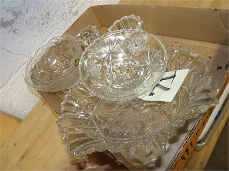 CRYSTAL DISHES - BOWLS - ETC