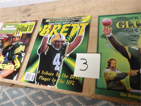 ASSORTMENT OF GREEN BAY PACKER MAGAZINES