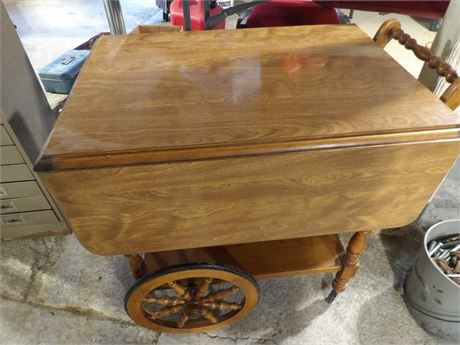 ROLL AROUND DROP LEAF CART