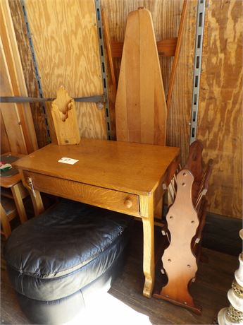 DESK - IRONING BOARD - STOOL - MAGAZINE RACK