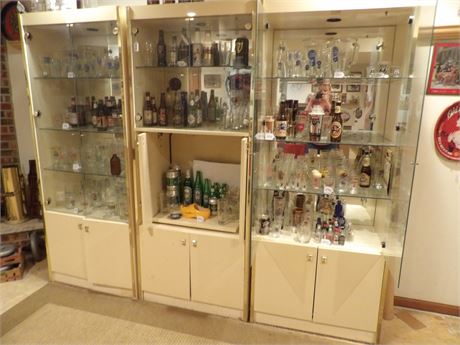 3 GLASS DOOR CABINETS