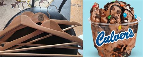 Hangers & Culver's custard