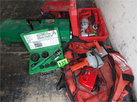 POWER TOOLS MILWAUKEE RT ANGLE DRILL PVC HEATER PLUS MORE