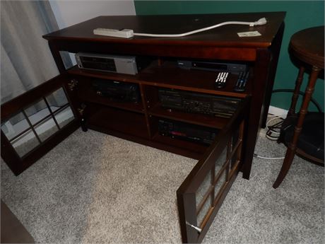 ELECTRONICS W / ENTERTAINMENT CENTER & PLANT STAND