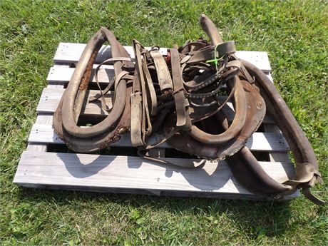 HORSE HARNESS- COLLARS- HAMES- STRAPS ETC