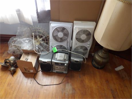 WINDOW FANS - RADIO - ETC