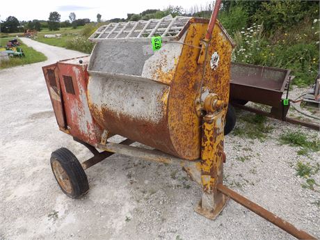 PORTABLE MORTAR MIXER W / GAS ENGINE