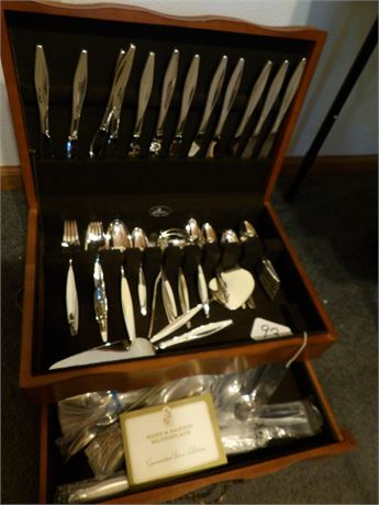 REED & BARTON SILVER PLATED  SILVERWARE- STORAGE CONTAINER