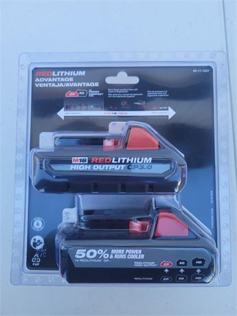 Milwaukee M18 RED Batteries 2 pack