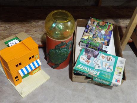 VINTAGE TOY STORE - TURTLES PUZZLE - MEMORY GAME PLUS MORE