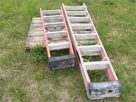 STEP LADDERS ( 2 TOTAL ) 8' & 6'