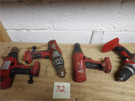 MILWAUKEE CORDLESS TOOLS - NO BATTERIES