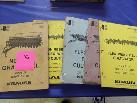 Krause Field Cultivators & No-Till Drill Manuals