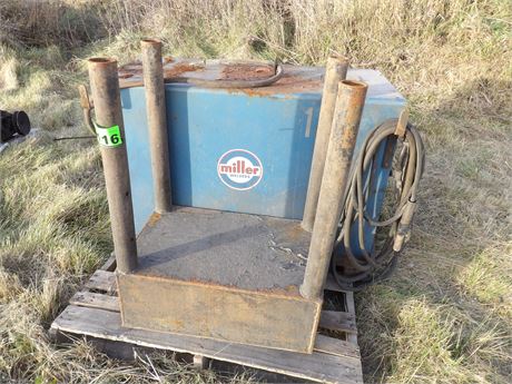 MILLER WELDER & SHOP TABLE