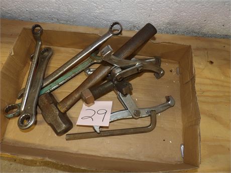 ASSORTMENT OF WRENCHES - HAMMER