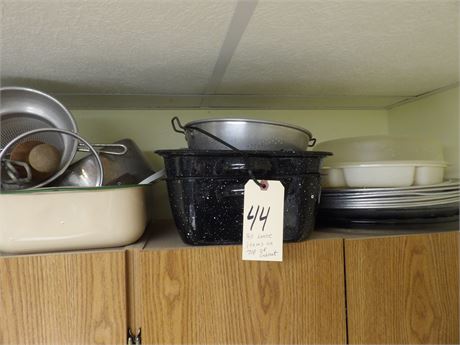 ENAMELWARE KETTLES ETC