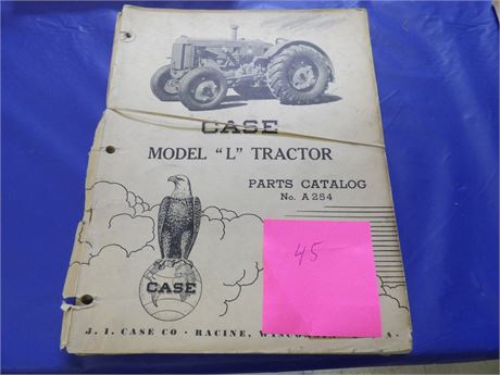 CASE Model L Tractor Parts Manual