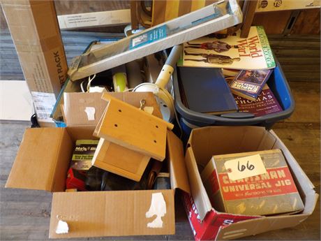 MYSTERY LOT - OLD BOOKS - CHAIR ETC