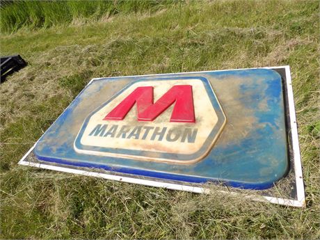 MARATHON SIGN ( HEAVY PLASTIC )