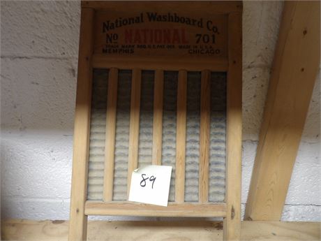 NATIONAL WASHBOARD CO. WASHBOARD