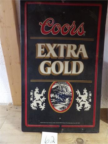 COORS PLASTIC SIGN