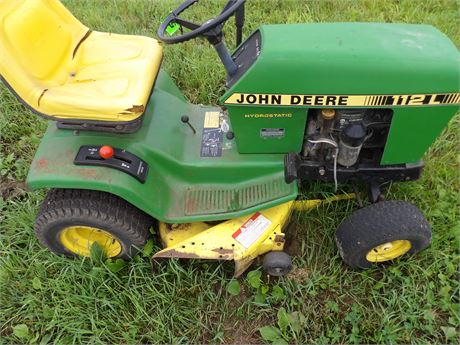 JOHN DEERE 112 RIDER