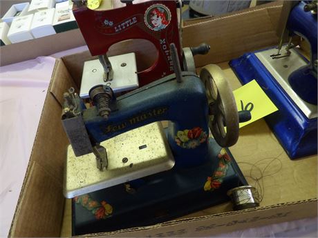 "LITTLE MOTHER" - "SEW MASTER" - VINTAGE SEWING MACHINES ETC