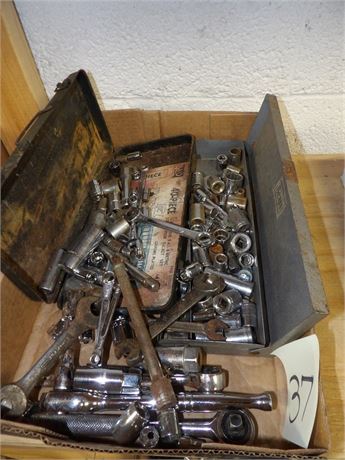 LARGE ASSORTMENT OF SOCKETS - WRENCHES