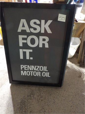 PENNZOIL MOTOR OIL SIGN
