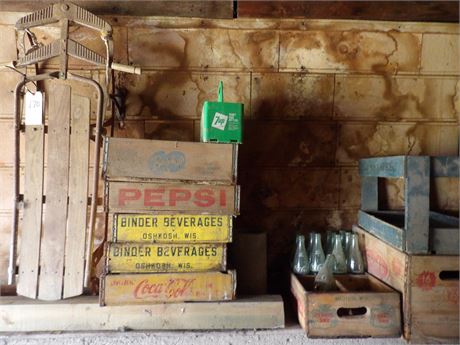 VINTAGE SODA CRATES - ETC