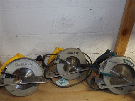 DEWALT & MAKITA CIRCULAR SAWS