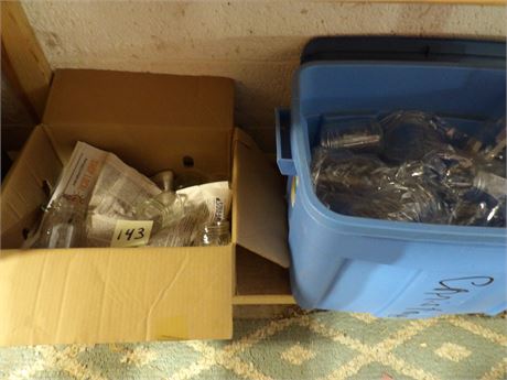 BLUE TOTE- BOX MISC CANNING JAR