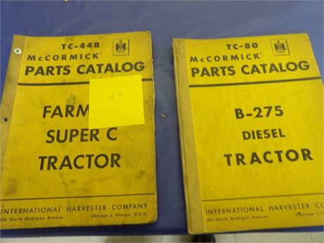 International Harvester Super C and B-275 Diesel Tractor Parts Manuals