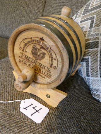 FREDERICK DISTILLERS SAMPLE KEG WOOD