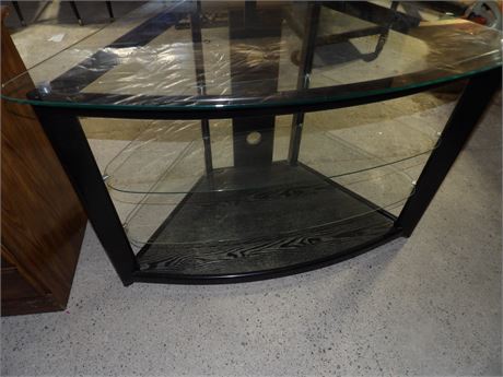 ROLL TOP DESK - GLASS CORNER END TABLE