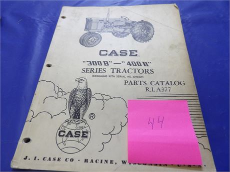 CASE 300B-400B Series Tractors Parts manual