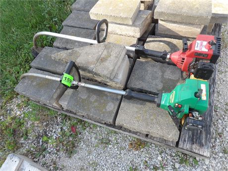 ASSORTMENT OF PAVERS - (2) WEED EATERS