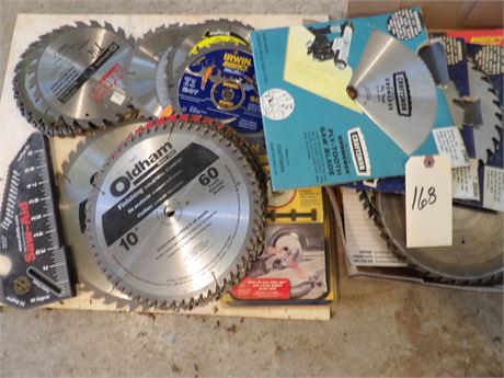 LARGE ASSORTMENT SAW BLADES