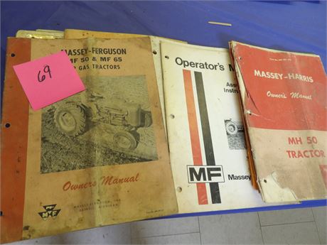 Massey-Ferguson 50 - 65 Tractors - Rake - Disc -Combine Manuals