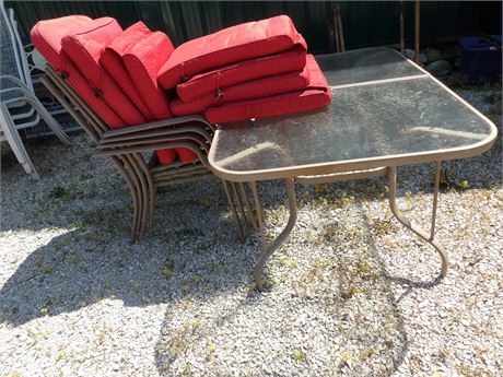 PATIO TABLE AND CHAIRS