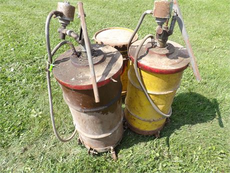 GREASE BARRELS PENZOIL - SHELL ETC
