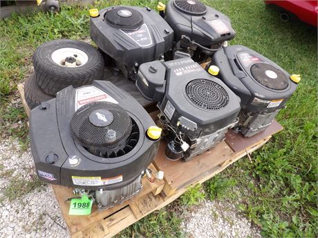 ASSORTMENT OF GAS ENGINES  - LAWN & GARDEN TIRES