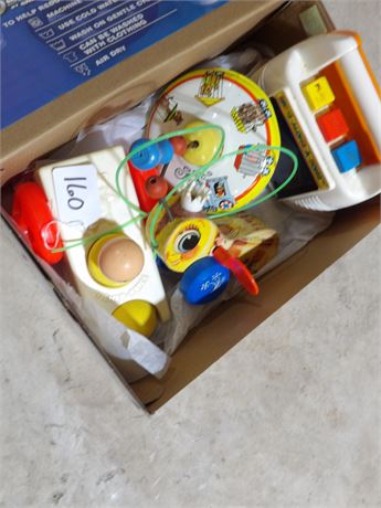 METAL SPIN TOP - BEE PULL TOY - ETC