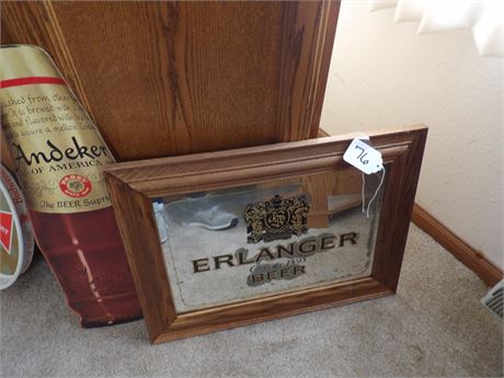 ERLANGER CLASSIC 1893 BEER SIGN - ANDEKER BEER SIGN