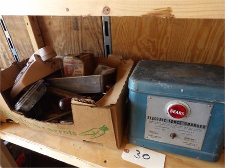 SEARS FENCER - BOX OF COLLECTIBLES