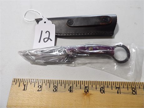 UNUSED 8" KNIFE PURPLE