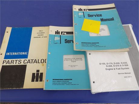 International Harvester Engine and fuel System Parts and service manuals