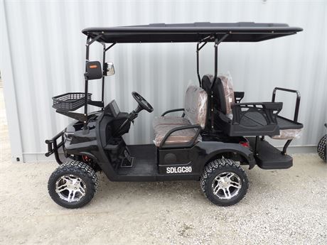 ELECTRIC GOLF CART ( 4 SEATER )  BLACK