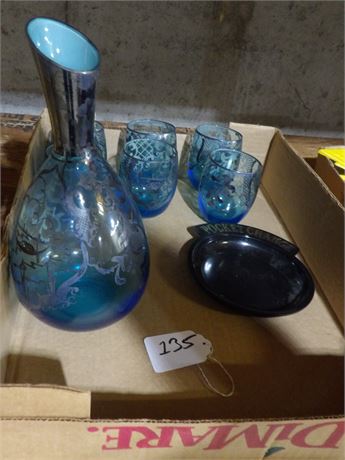 DECORATIVE BOTTLE - GLASSES
