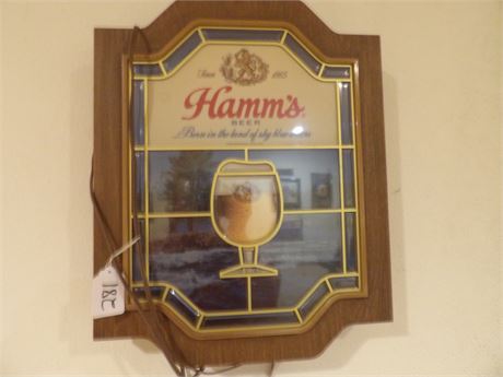 HAMMS BEER SIGN ( ELECTRIC )